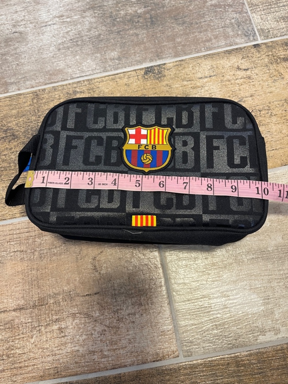 FCBarcelona Travel Toiletry Bag Like New Double Zip - Picture 8 of 10